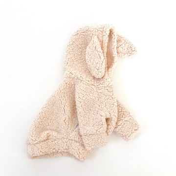 狗衣服/毛絨耳朵兔子連帽衫