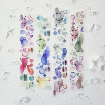 水彩鵝卵石 PET膠帶