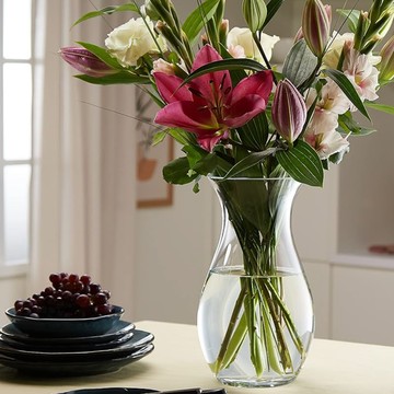 英國LSA│FLOWER花束花瓶32CM-透明