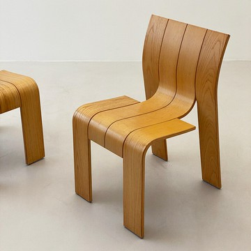 中古餐椅侘寂風椅子曲形靠背餐椅復古藤編實木書房沙發椅家用家具 雙11全館免運