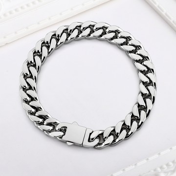 AchiCat．鋼手鍊．古巴鏈．帥氣潮流．客製刻字．生日禮物．H22009