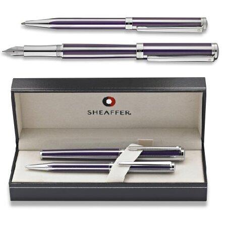 Sheaffer Intensity バイオレット クローム ミディアム 万年筆セット 9232 並行輸入品