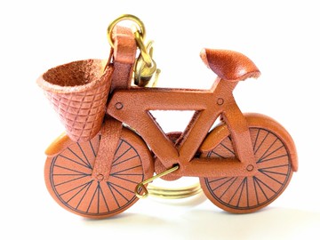 自行車 真皮鑰匙圈 手工製作 革物語 VANCA