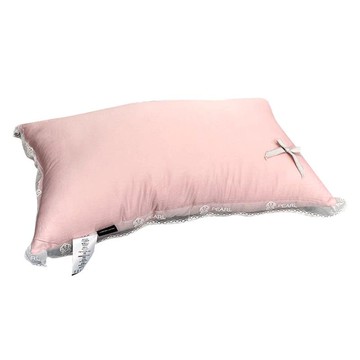 枕頭夏季少女心蝴蝶結蕾絲花邊枕芯單只裝柔軟不塌陷不變形學生枕