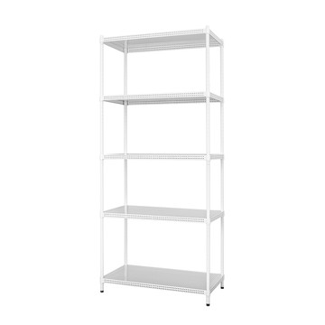 【Y HOUSE】75x45x180公分 沖孔板五層架 洞洞板層架 鐵架 -烤漆白