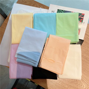 防曬手袖冰絲袖套夏季戶外防紫外線護臂素色無縫運動套袖手臂套【聚物優品】