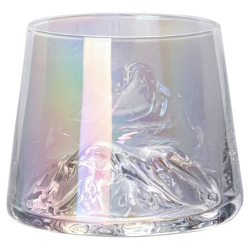 BRAVOMART 雪山威士忌玻璃杯 七彩色 250ml  1個  8.5 x 7 x 6.7cm