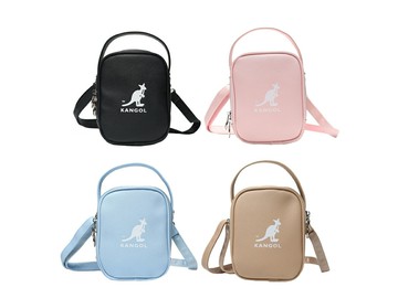 限時 滿3千賺10%點數↘ | ~雪黛屋~KANGOL 斜側方包小容量手提肩背二層主袋進口防水防刮皮革材質L60553012