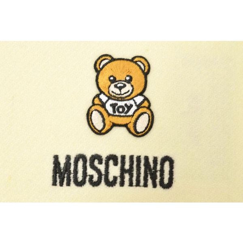 マフラー モスキーノ MOSCHINO テディベア/ロゴ/クマ ウール emo19w101