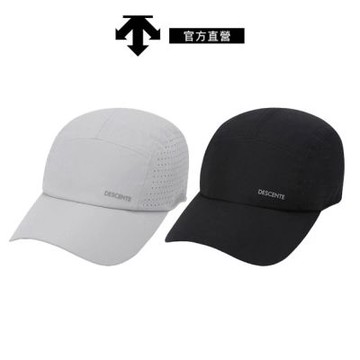 【DESCENTE】迪桑特 中性 透氣棒球帽 運動帽(黑色/灰色)