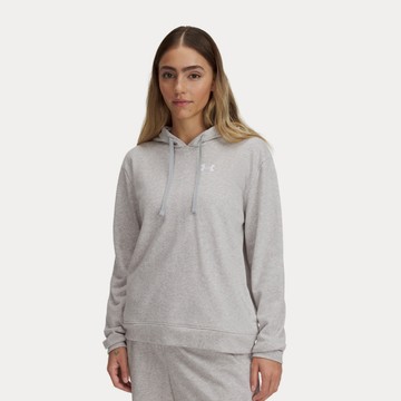 UA 女 Rival Terry 長袖帽T 熱銷商品