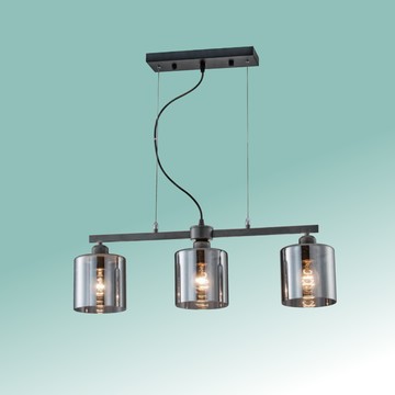 電鍍煙灰色玻璃吊燈 F85-09-K2034