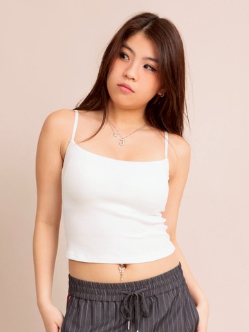 MAIZIE, 附胸墊羅紋吊帶背心