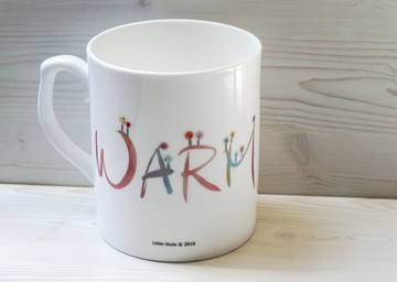 [骨瓷馬克杯]WARM(客製)