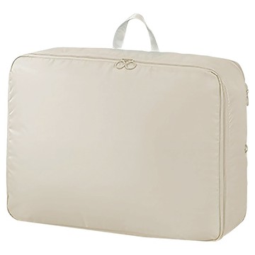 免抽氣雙層拓展壓縮收納袋 米杏色  1個  1個  XXL(54 x 42 x 30~50cm)