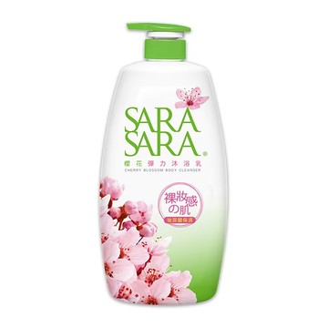 SARA SARA 莎啦莎啦 櫻花彈力沐浴乳 男女適用 兼顧潔淨感與芳香  1kg  1瓶