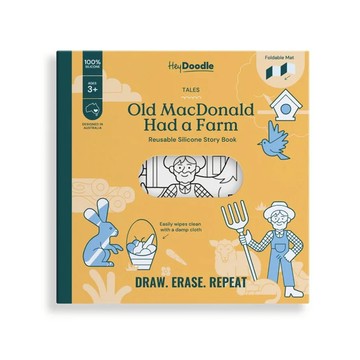 【海夫健康生活館】泓天國際 澳洲 HeyDoodle 創意畫墊故事書-王老先生有塊地