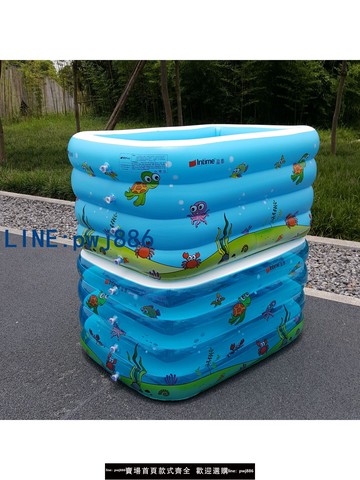 【便宜有好貨】盈泰現貨四層加厚嬰幼兒充氣游泳池家用寶寶戲水池 嬰兒洗澡池