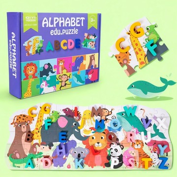 現貨〔拼圖玩具H5I】字母 數字 動物拼圖拼板 ♥ 兒童認知成長拼圖立體拼圖 商檢合格 親子互動 啟蒙認知 認知配對