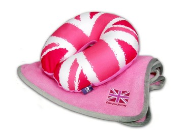 粉紅色英倫舒適午睡套件