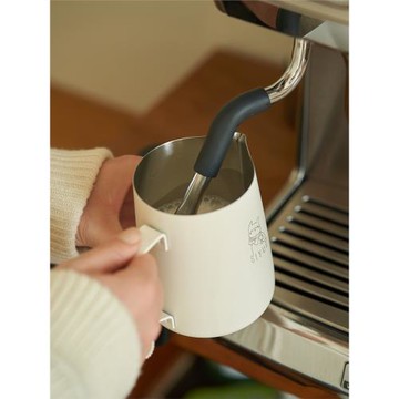 肆月 意式拉花缸304不銹鋼拉花壺尖嘴咖啡拉花杯大肚奶泡杯打奶缸