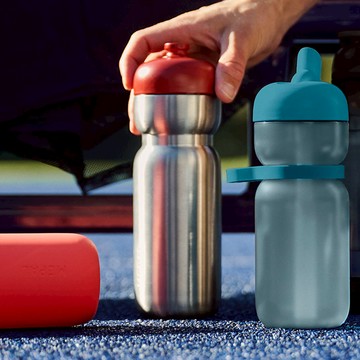 MEPAL Pull 不鏽鋼隨行運動水瓶 800ml（共五色） - 橄欖綠