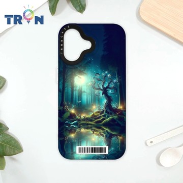 TRON iPhone 16 奇幻森林系列 防摔太空載具殼 透白 軟硬 手機殼
