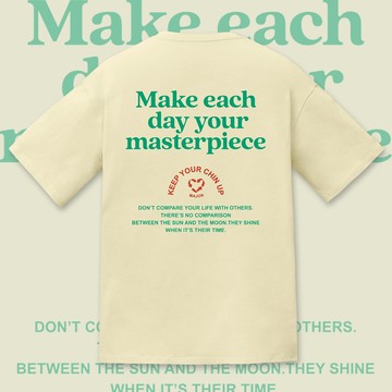 回收愛心厚版刺繡短TEE