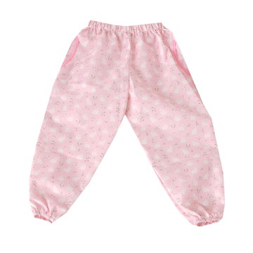 Bebeshuette 兒童體驗遊戲美術防水雨褲  摩登兔子 粉色  S