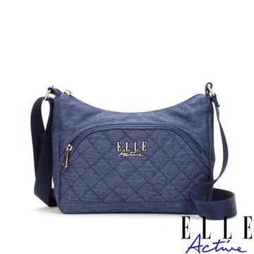 【ELLE Active】生活印記系列-側背包/斜背包-大-牛仔藍