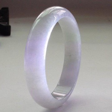 【森茂珠寶】天然翡翠A貨 冰潤春帶彩圓鐲 A6169