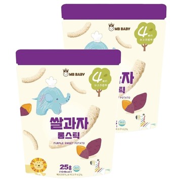MB BABY 萌寶寶 米棒 (4個月以上適用)  紫地瓜  25g  2包