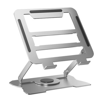 OMG 360度旋轉雙軸升降筆電支架  灰色  1個