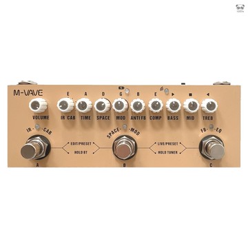 M-VAVE CUBE BABY AC 便攜式多功能綜合效果器 木吉他效果器  內置鋰電池