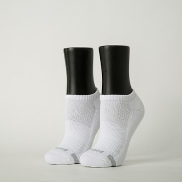 FOOTER除臭襪【6入-女款M】單色運動逆氣流氣墊船短襪(黑*2+白*2+藍*2)