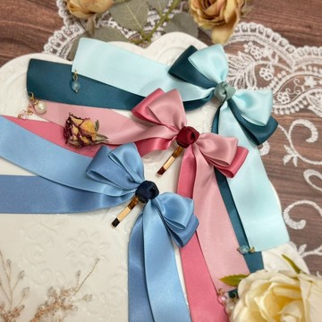 【彩蝶翩翩】髮插 │馬尾插 │手作蝴蝶結髮飾