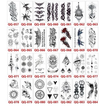 ☆潮品小舖☆ YHS5784 小清新紋身貼紙 紋身貼 翅膀 星球 羽毛 月亮 太陽   飛鳥 麋鹿 刺青貼紙 防水持久