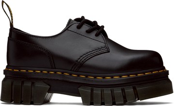 Dr. Martens 黑色 Audrick Nappa Leather Platform 德比鞋