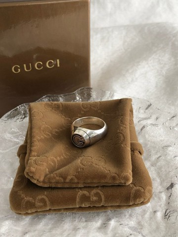 【日本直送 名牌中古包】GUCCI 古馳 星星 戒指 銀色 G 925 復古 vintage 舊款 giripw