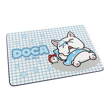 【Doca 豆卡頻道】軟式珪藻土吸水地墊-睡大頭覺 （60*40*0.5cm）_廠商直送