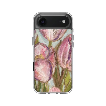 iPhone Air Clear Case（相機按鈕） 透明 - Emerald - 3月 鬱金香