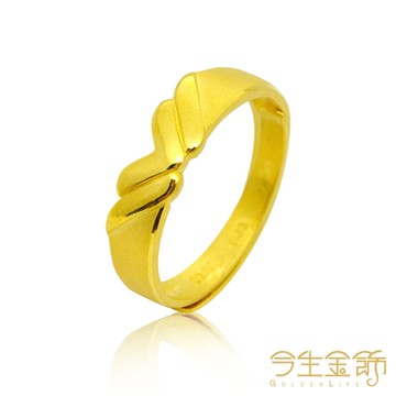 今生金飾 心心相戀男戒 黃金戒指