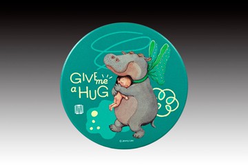 幾米 擁抱 日日吸水杯墊 河馬