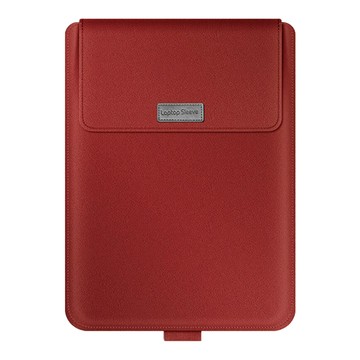 LESTAR 超薄防水可折疊3折支架筆電包/內膽包4件組 通用款 15/16吋適用  紅色  37.5 x 27.3cm  1組