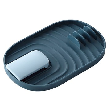 小麥購物 鍋蓋鍋鏟放置架 L2060  北歐藍  1個