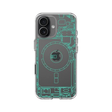 iPhone 17 Clear Case（相機按鈕） 透明 - JOCR - Inside an iPhone 13 - Green