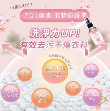 清淨海 櫻花7+衣物去漬噴霧PLUS 60g