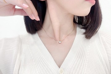 莫桑鑽 | 0.5克拉純粹女鑽項鍊  | 台中門市 | 可升級K金白金真鑽