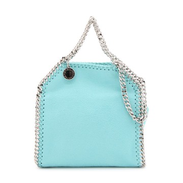 Stella Mccartney - Light Blue Faux Leather Falabella Tote Bag