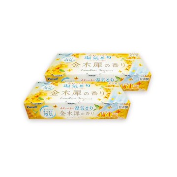 (2組6盒超值組)日本Hakugen白元-DRY&DRY UP家用放置型消臭防潮除濕劑3盒/組-金木犀香(吸濕量450ml,衣鞋櫃壁櫥去味吸濕集水盒)